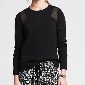 Banana Republic Mesh Detail Sweatshirt
